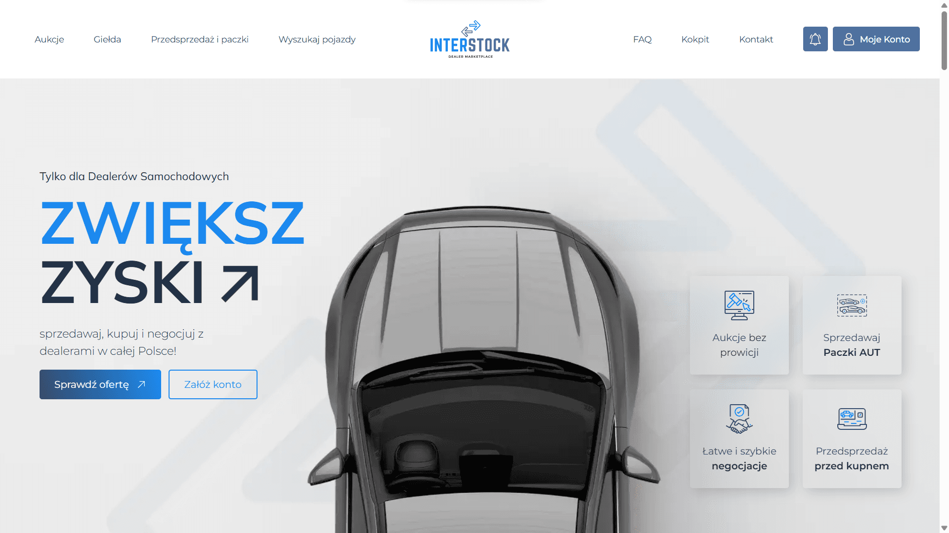 Interstock - Advanced Car Marketplace Platform